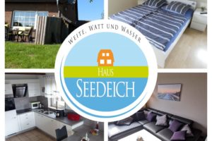 Collage Ferienhaus Seedeich Lea