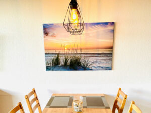 Essbereich Ferienhaus Seedeich Fynn